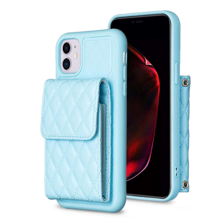 Vertical Wallet Rhombic Leather Phone Case, For iPhone 11, For iPhone 11 Pro, For iPhone 11 Pro M...