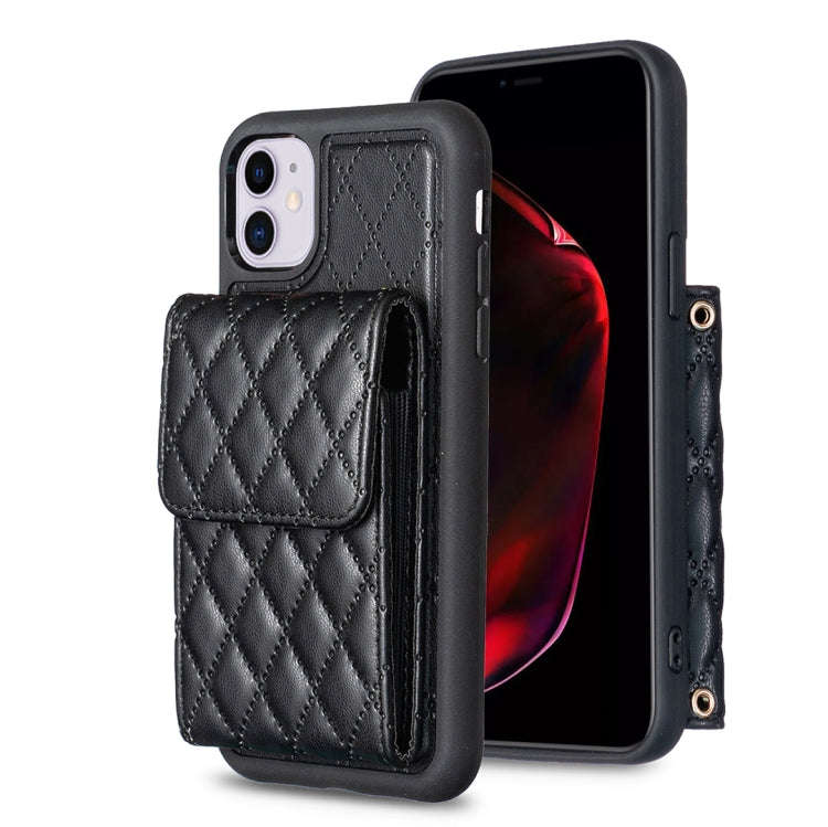 Vertical Wallet Rhombic Leather Phone Case, For iPhone 11, For iPhone 11 Pro, For iPhone 11 Pro M...