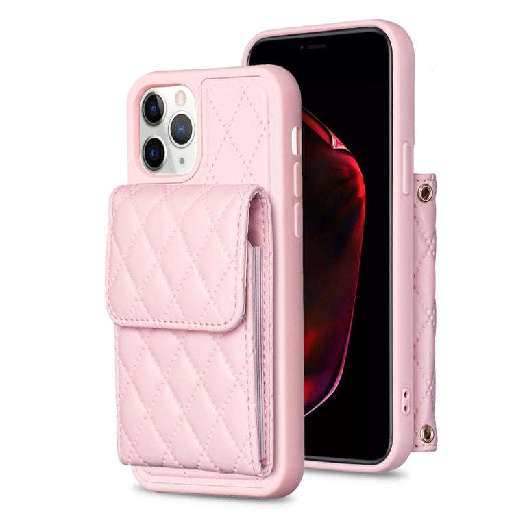 Vertical Wallet Rhombic Leather Phone Case, For iPhone 11, For iPhone 11 Pro, For iPhone 11 Pro M...