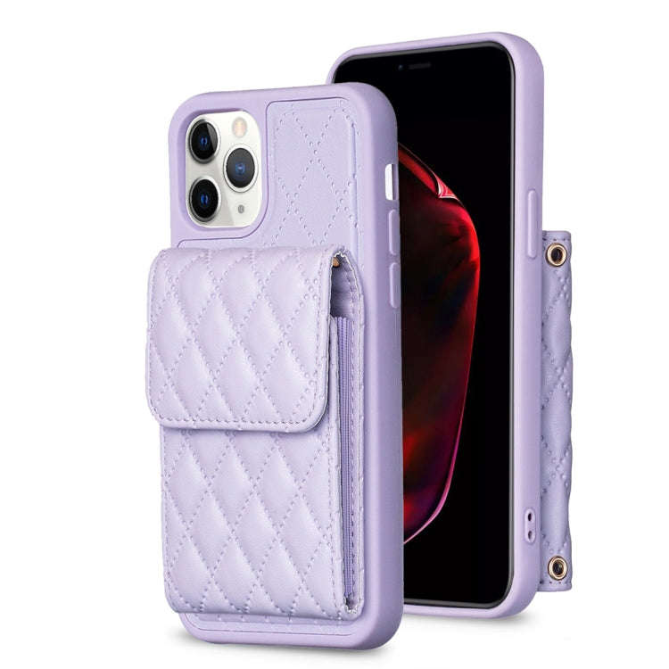 Vertical Wallet Rhombic Leather Phone Case, For iPhone 11, For iPhone 11 Pro, For iPhone 11 Pro M...
