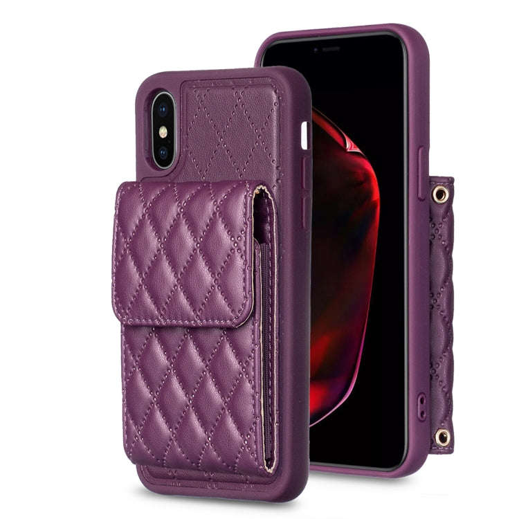 Vertical Wallet Rhombic Leather Phone Case, For iPhone 11, For iPhone 11 Pro, For iPhone 11 Pro M...