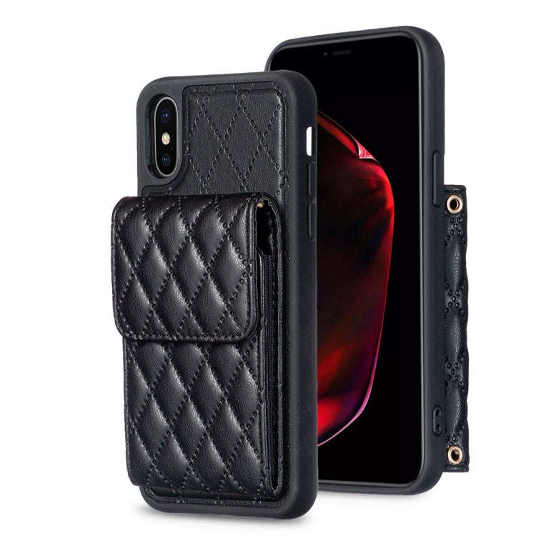 Vertical Wallet Rhombic Leather Phone Case, For iPhone 11, For iPhone 11 Pro, For iPhone 11 Pro M...
