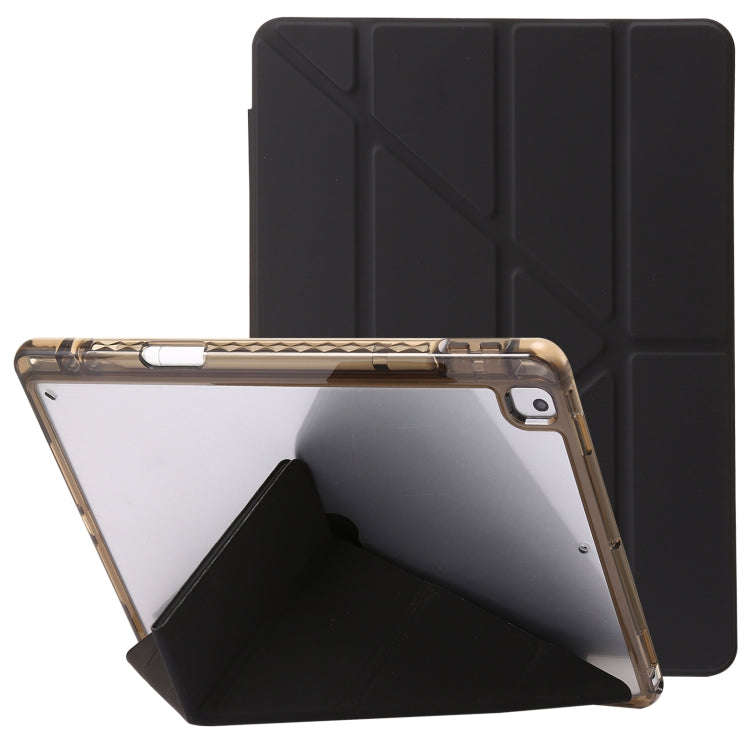 Clear Acrylic Deformation Leather Tablet Case, For iPad 10.2 2021 / 2020 / 10.5