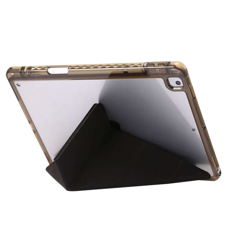 Clear Acrylic Deformation Leather Tablet Case, For iPad 10.2 2021 / 2020 / 10.5