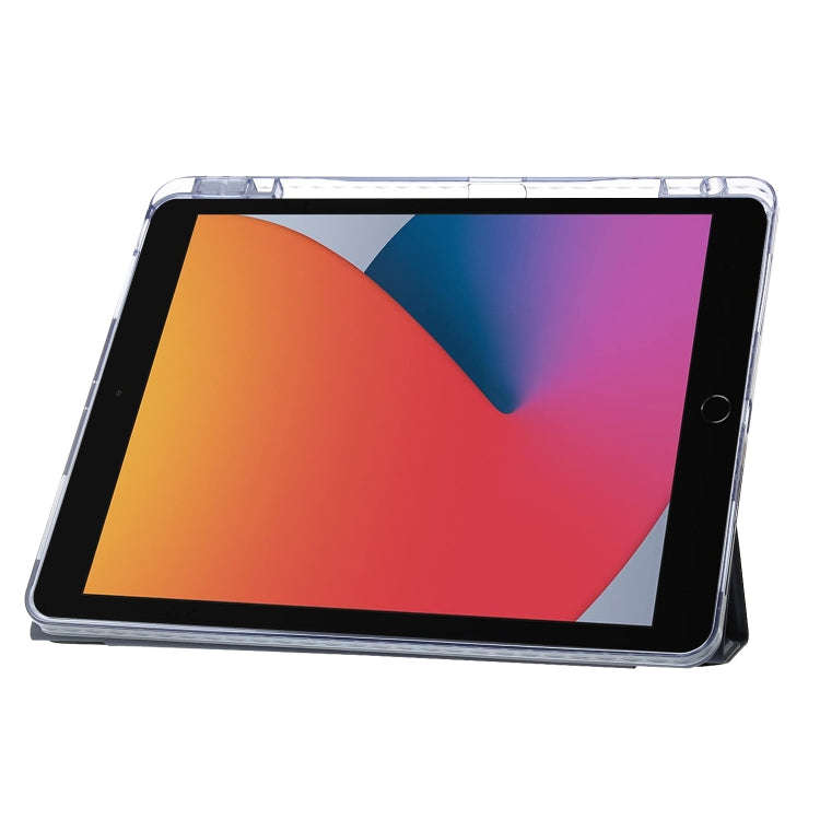 Clear Acrylic Deformation Leather Tablet Case, For iPad 10.2 2021 / 2020 / 10.5