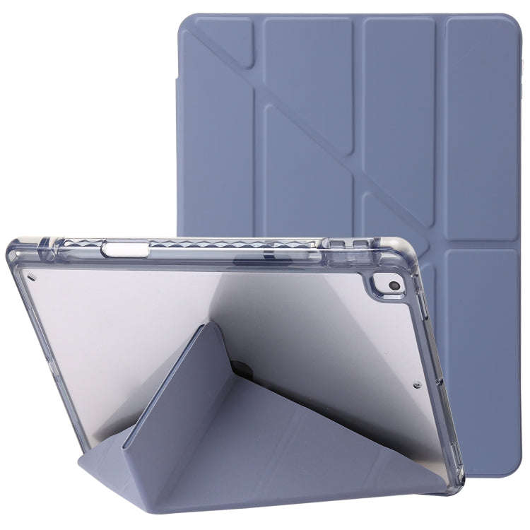 Clear Acrylic Deformation Leather Tablet Case, For iPad 10.2 2021 / 2020 / 10.5