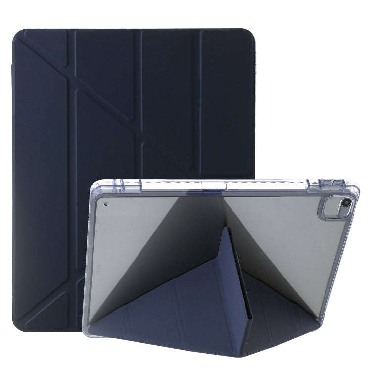 Clear Acrylic Deformation Leather Tablet Case, For iPad 10.2 2021 / 2020 / 10.5