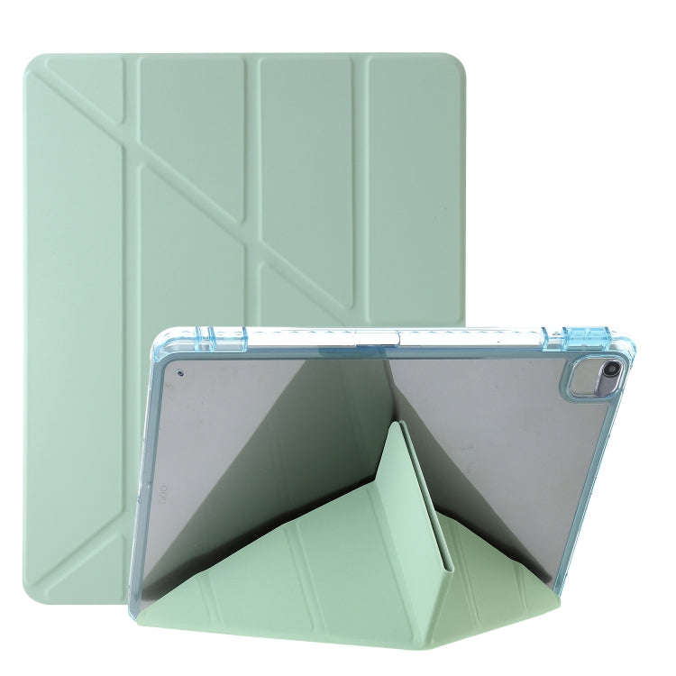 Clear Acrylic Deformation Leather Tablet Case, For iPad 10.2 2021 / 2020 / 10.5