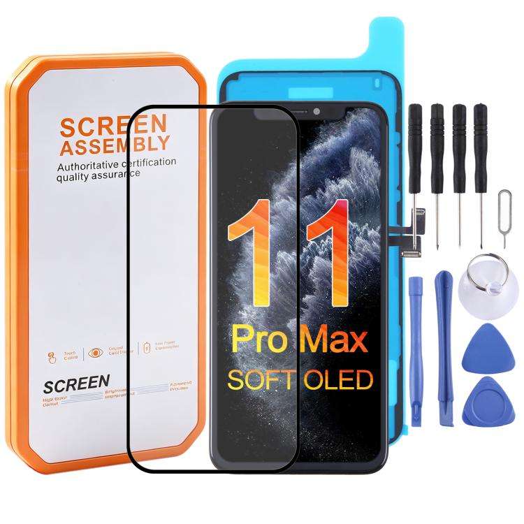 HXL Soft OLED LCD Screen For iPhone 11 Pro Max, For iPhone 11 Pro Max(Soft OLED), For iPhone 12 P...