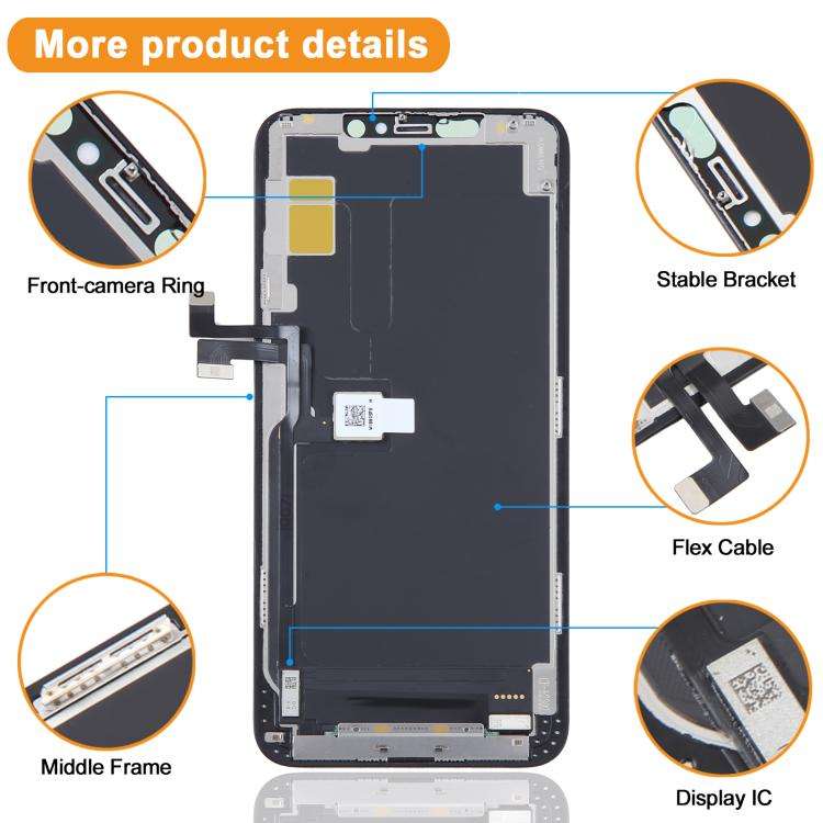 HXL Soft OLED LCD Screen For iPhone 11 Pro Max, For iPhone 11 Pro Max(Soft OLED), For iPhone 12 P...