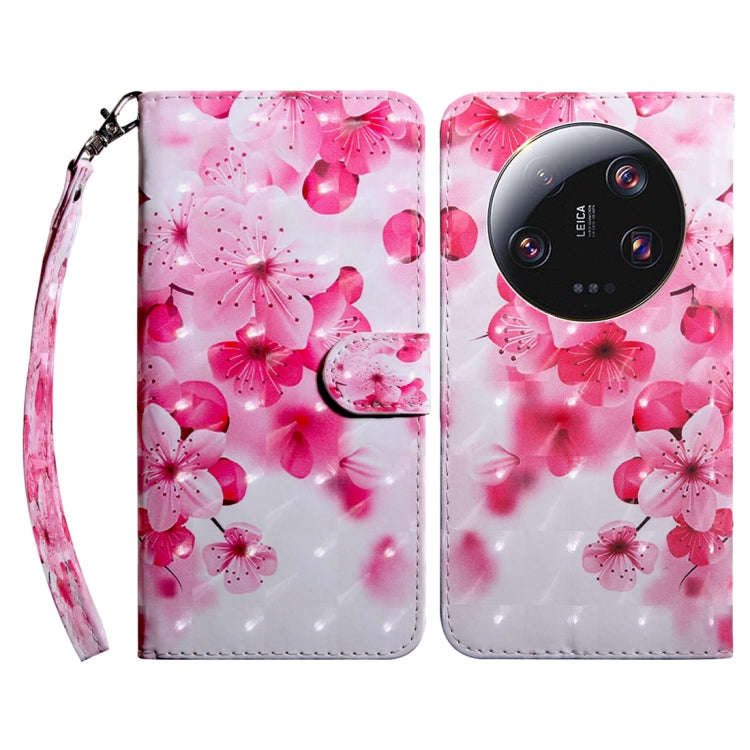 3D Painted Pattern Leather Phone Case, For Xiaomi Redmi Note 13 Pro+, For Xiaomi Redmi Note 13 Pr...