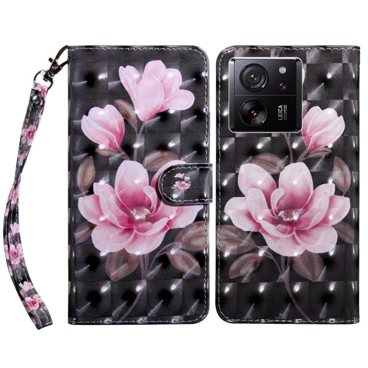 3D Painted Pattern Leather Phone Case, For Xiaomi Redmi Note 13 Pro+, For Xiaomi Redmi Note 13 Pr...