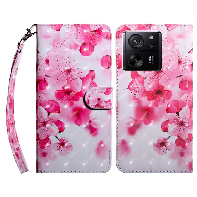 3D Painted Pattern Leather Phone Case, For Xiaomi Redmi Note 13 Pro+, For Xiaomi Redmi Note 13 Pr...