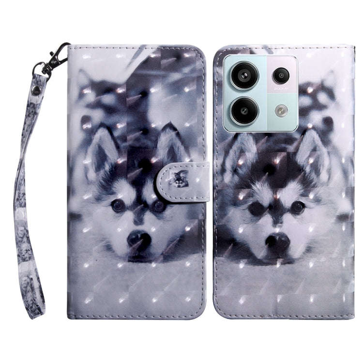 3D Painted Pattern Leather Phone Case, For Xiaomi Redmi Note 13 Pro+, For Xiaomi Redmi Note 13 Pr...