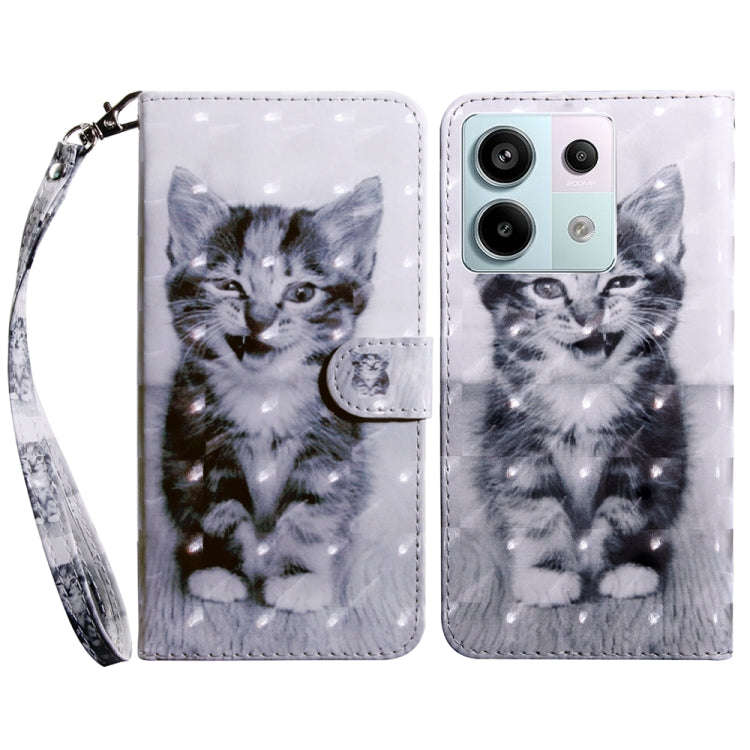 3D Painted Pattern Leather Phone Case, For Xiaomi Redmi Note 13 Pro+, For Xiaomi Redmi Note 13 Pr...