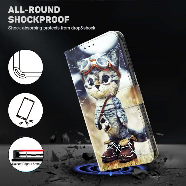 3D Painted Pattern Leather Phone Case, For Xiaomi Redmi Note 13 Pro+, For Xiaomi Redmi Note 13 Pr...