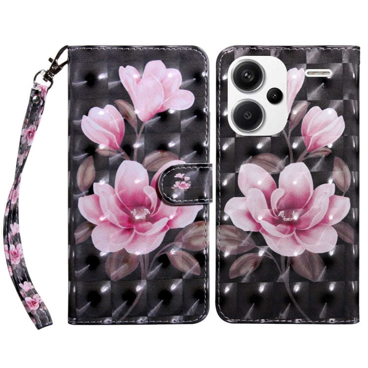 3D Painted Pattern Leather Phone Case, For Xiaomi Redmi Note 13 Pro+, For Xiaomi Redmi Note 13 Pr...