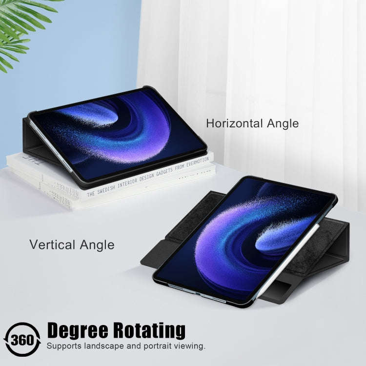 360 Rotation Stand Smart Leather Tablet Case, For Xiaomi Pad 6 / 6 Pro