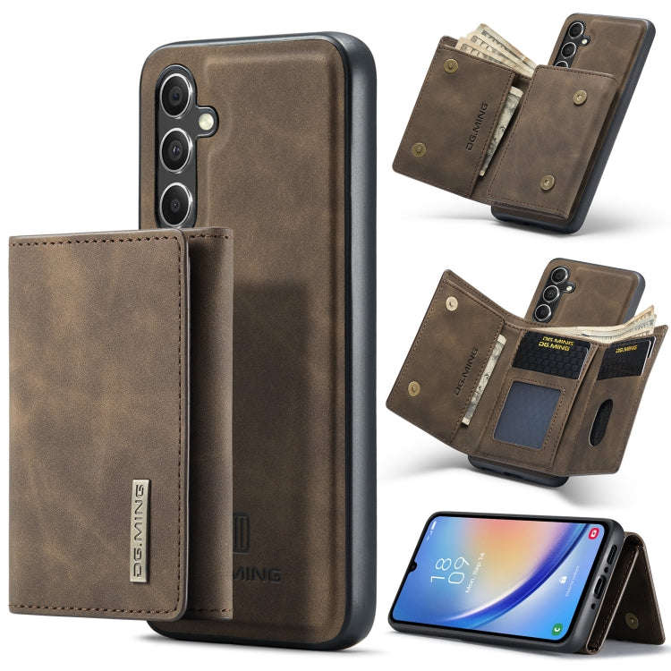 DG.MING M1 Series 3-Fold Multi Card Wallet + Magnetic Phone Case, For Samsung Galaxy A15 5G / A15...