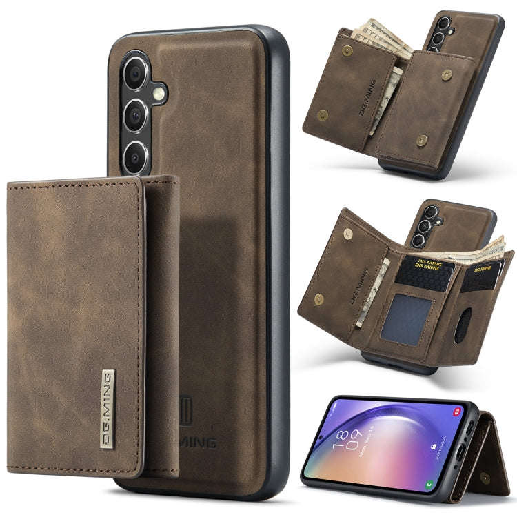 DG.MING M1 Series 3-Fold Multi Card Wallet + Magnetic Phone Case, For Samsung Galaxy A15 5G / A15...