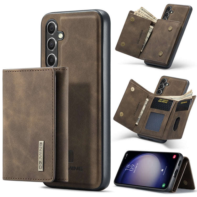DG.MING M1 Series 3-Fold Multi Card Wallet + Magnetic Phone Case, For Samsung Galaxy A15 5G / A15...