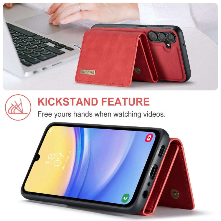 DG.MING M1 Series 3-Fold Multi Card Wallet + Magnetic Phone Case, For Samsung Galaxy A15 5G / A15...