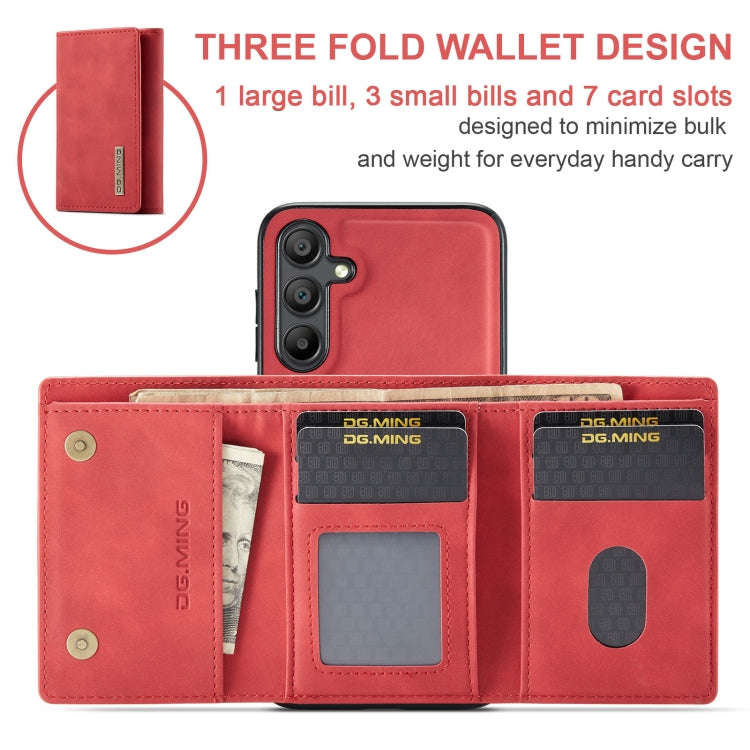 DG.MING M1 Series 3-Fold Multi Card Wallet + Magnetic Phone Case, For Samsung Galaxy A15 5G / A15...