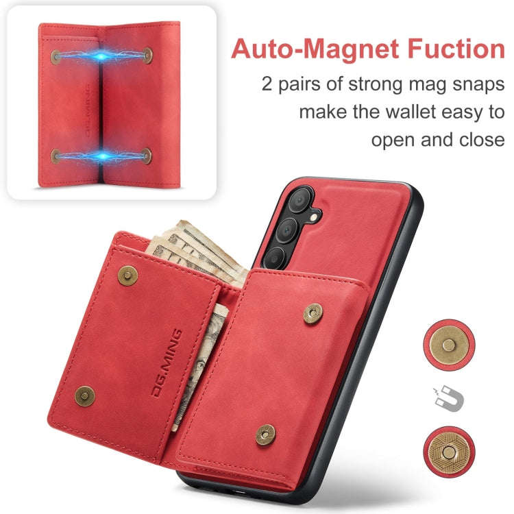 DG.MING M1 Series 3-Fold Multi Card Wallet + Magnetic Phone Case, For Samsung Galaxy A15 5G / A15...
