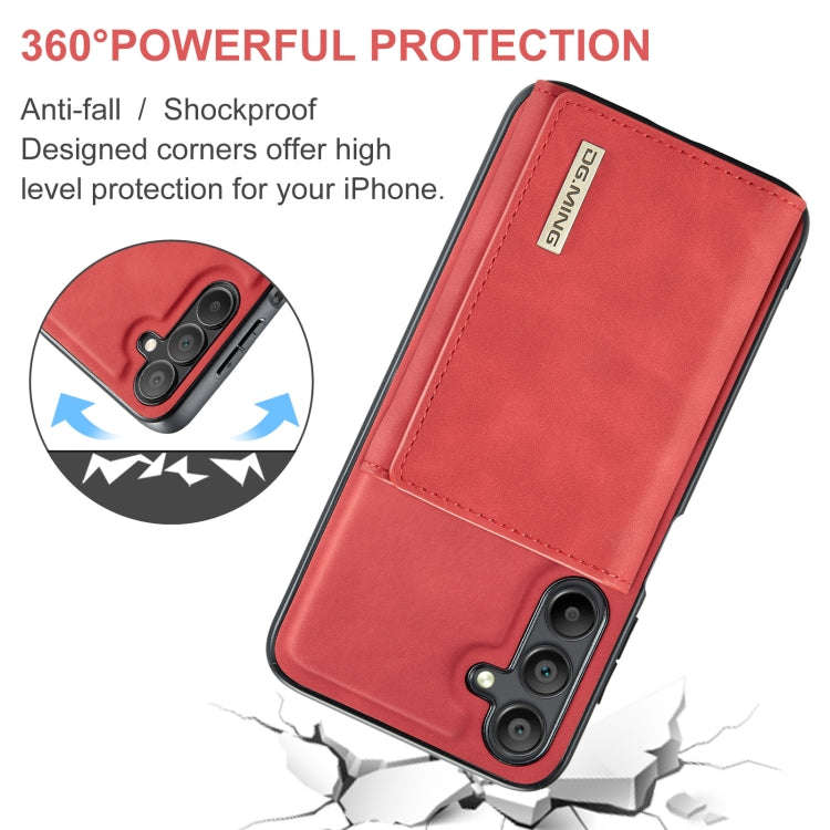 DG.MING M1 Series 3-Fold Multi Card Wallet + Magnetic Phone Case, For Samsung Galaxy A15 5G / A15...