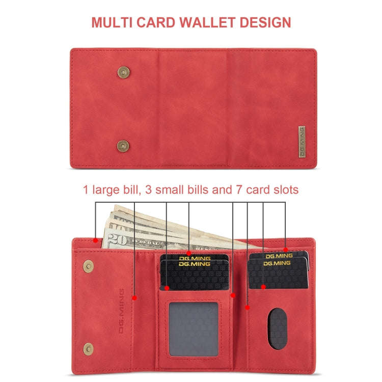 DG.MING M1 Series 3-Fold Multi Card Wallet + Magnetic Phone Case, For Samsung Galaxy A15 5G / A15...