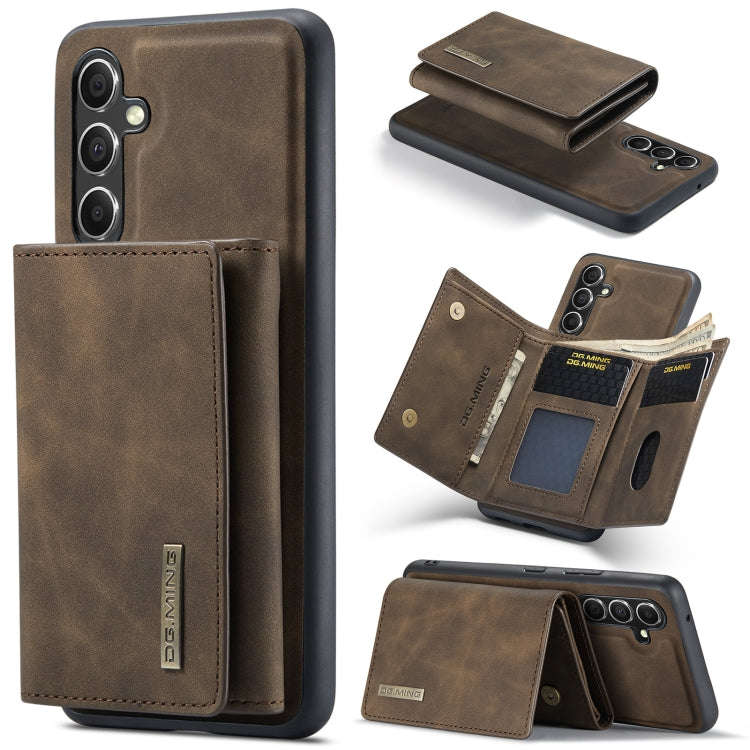 DG.MING M1 Series 3-Fold Multi Card Wallet + Magnetic Phone Case, For Samsung Galaxy A15 5G / A15...