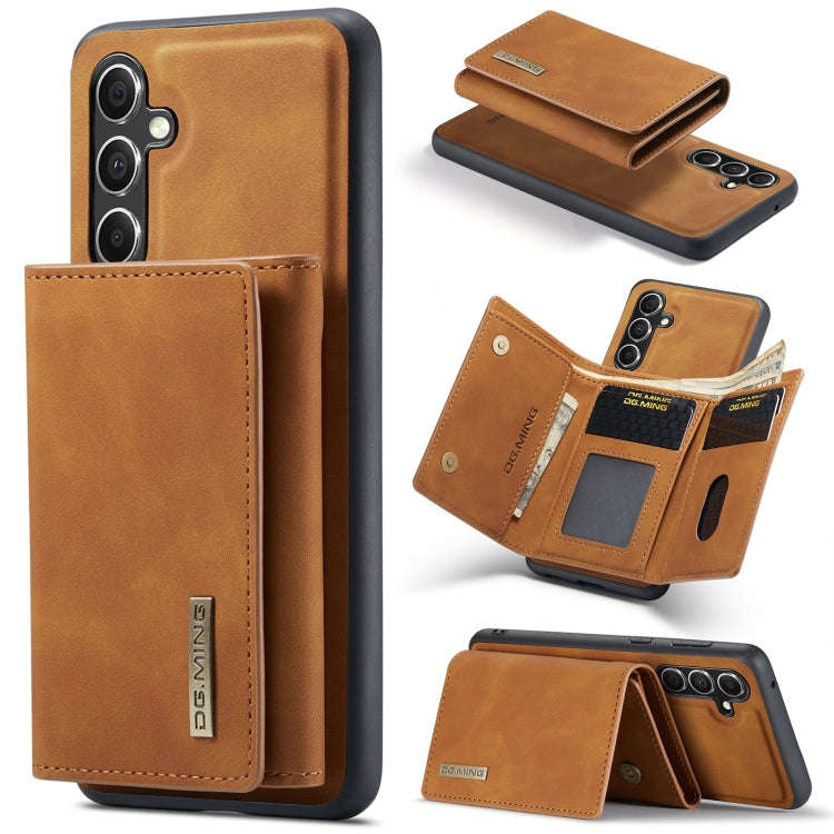 DG.MING M1 Series 3-Fold Multi Card Wallet + Magnetic Phone Case, For Samsung Galaxy A15 5G / A15...