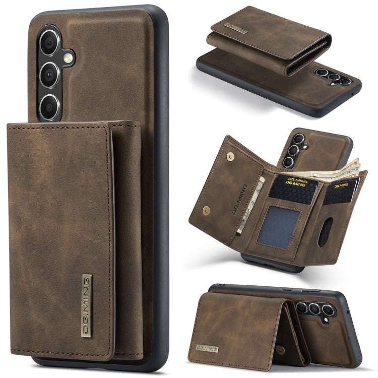 DG.MING M1 Series 3-Fold Multi Card Wallet + Magnetic Phone Case, For Samsung Galaxy A15 5G / A15...