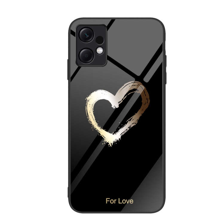 Colorful Painted Glass Phone Case, For Xiaomi Redmi Note 12 4G Global, For Xiaomi Redmi Note 12 T...