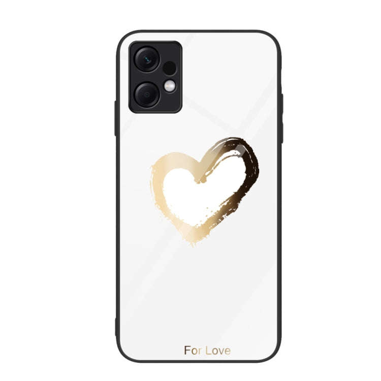 Colorful Painted Glass Phone Case, For Xiaomi Redmi Note 12 4G Global, For Xiaomi Redmi Note 12 T...