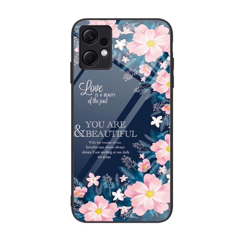 Colorful Painted Glass Phone Case, For Xiaomi Redmi Note 12 4G Global, For Xiaomi Redmi Note 12 T...