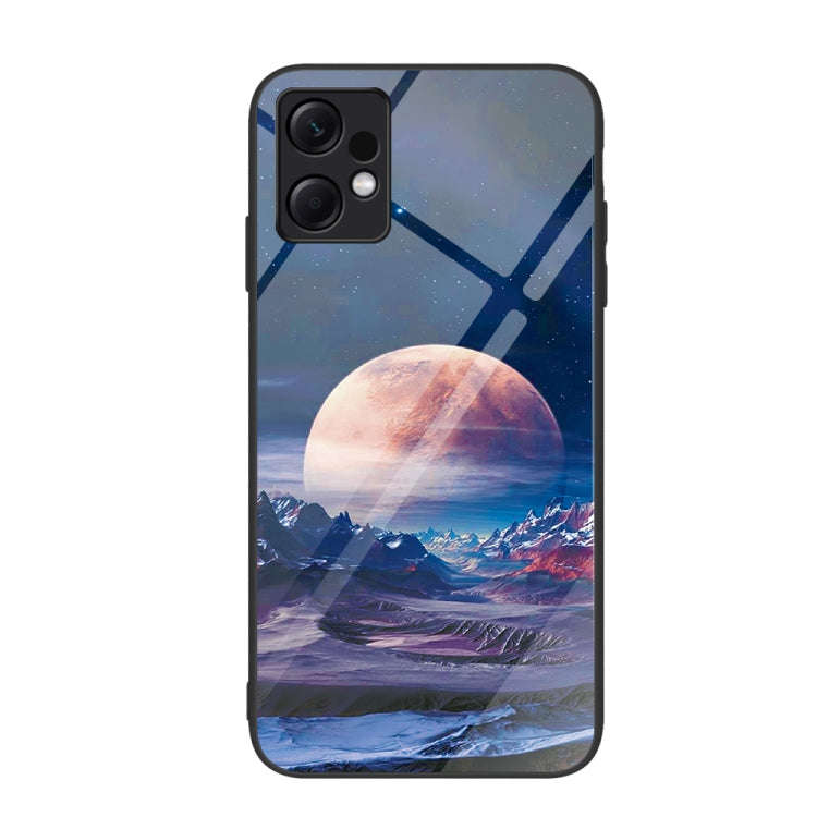 Colorful Painted Glass Phone Case, For Xiaomi Redmi Note 12 4G Global, For Xiaomi Redmi Note 12 T...