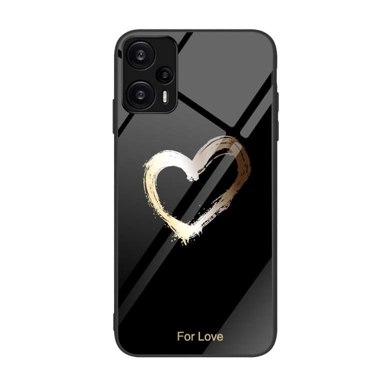 Colorful Painted Glass Phone Case, For Xiaomi Redmi Note 12 4G Global, For Xiaomi Redmi Note 12 T...