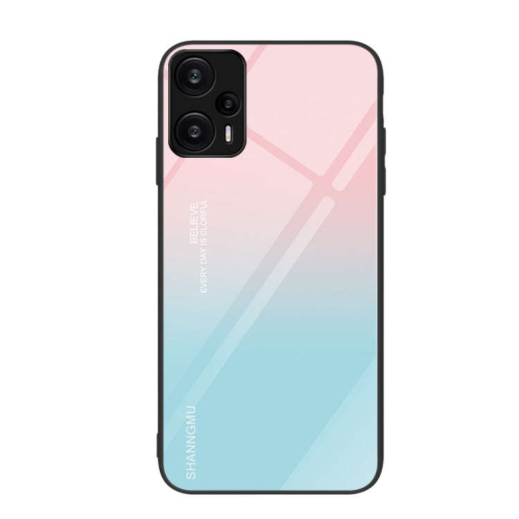 Colorful Painted Glass Phone Case, For Xiaomi Redmi Note 12 4G Global, For Xiaomi Redmi Note 12 T...