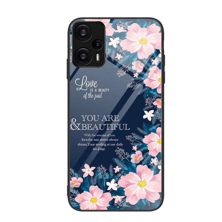 Colorful Painted Glass Phone Case, For Xiaomi Redmi Note 12 4G Global, For Xiaomi Redmi Note 12 T...