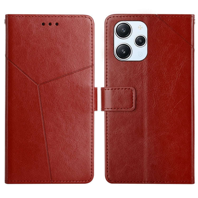 Y-shaped Pattern Flip Leather Phone Case, For Xiaomi Redmi 13 4G Global / 5G Global, For Xiaomi R...