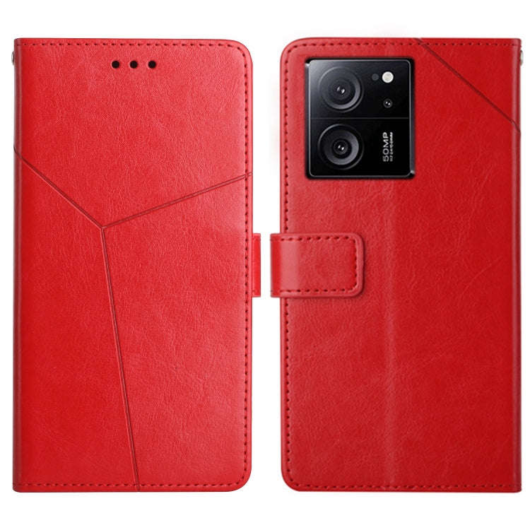 Y-shaped Pattern Flip Leather Phone Case, For Xiaomi 13T / 13T Pro, For Xiaomi Redmi 12 4G Global...