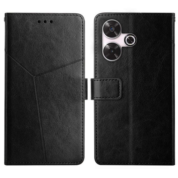 Y-shaped Pattern Flip Leather Phone Case, For Xiaomi Redmi 13 4G Global / 5G Global, For Xiaomi R...
