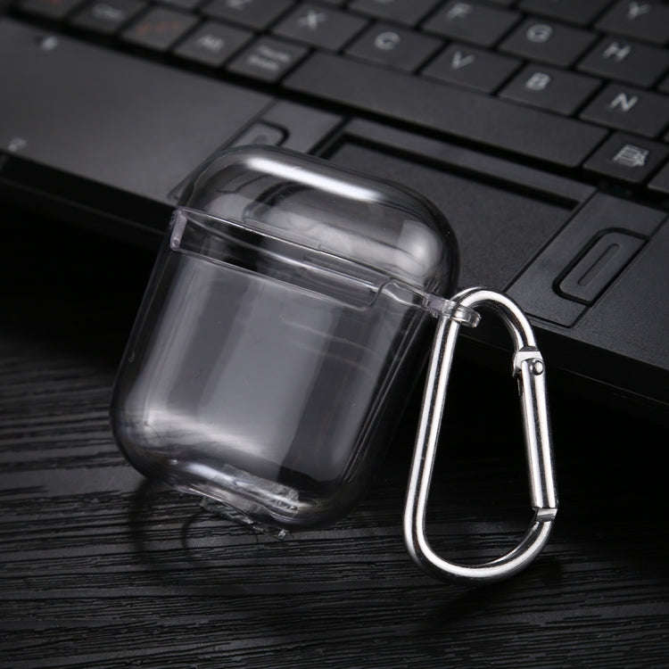 Transparent PC Hard Earphone Protective Case with Hook, For AirPods 1 / 2 with Hook, For AirPods ...