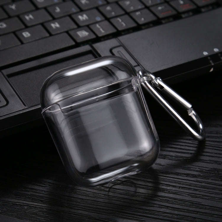 Transparent PC Hard Earphone Protective Case with Hook, For AirPods 1 / 2 with Hook, For AirPods ...