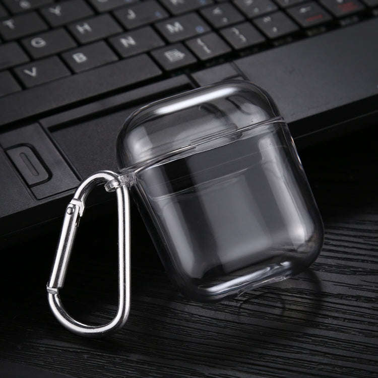 Transparent PC Hard Earphone Protective Case with Hook, For AirPods 1 / 2 with Hook, For AirPods ...