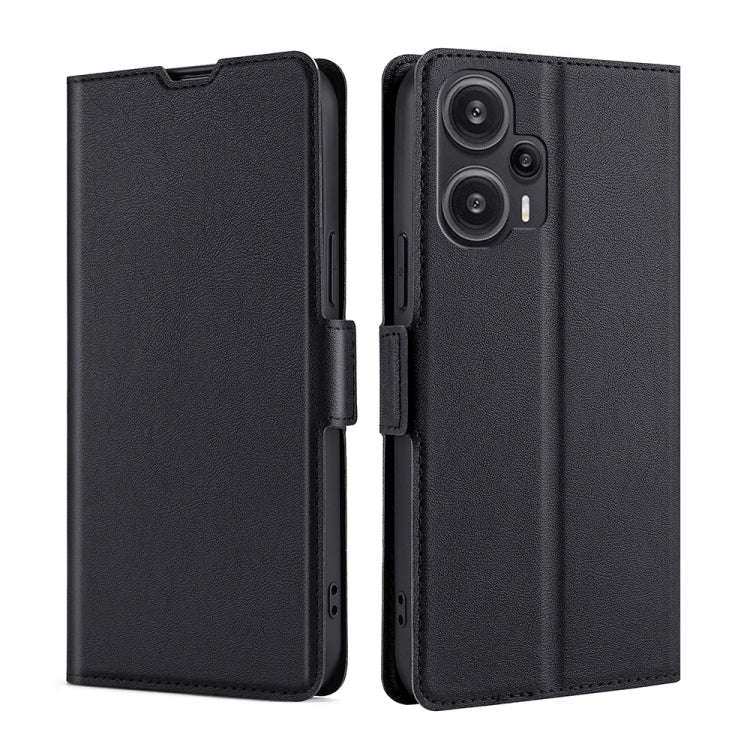Ultra-thin Voltage Side Buckle Horizontal Flip Leather Phone Case, For Xiaomi Redmi Turbo 3 5G, F...