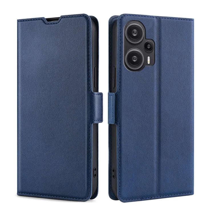 Ultra-thin Voltage Side Buckle Horizontal Flip Leather Phone Case, For Xiaomi Redmi Turbo 3 5G, F...