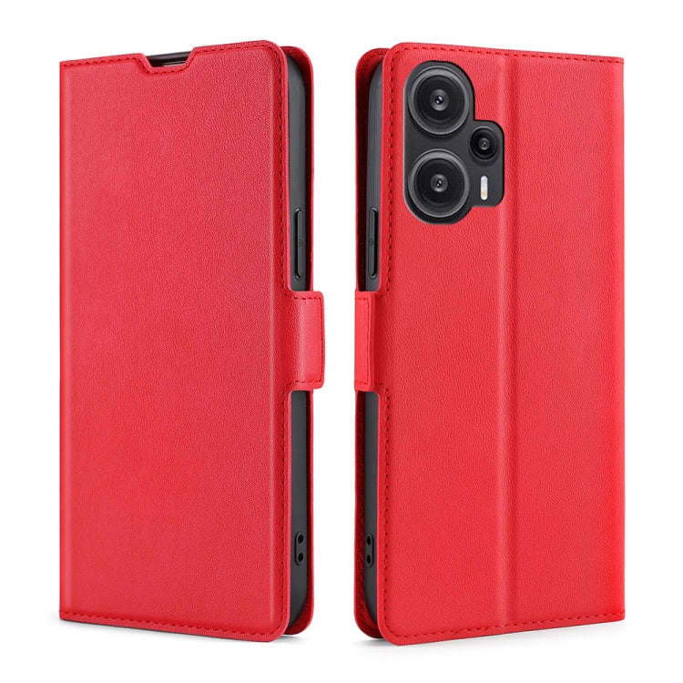Ultra-thin Voltage Side Buckle Horizontal Flip Leather Phone Case, For Xiaomi Redmi Turbo 3 5G, F...