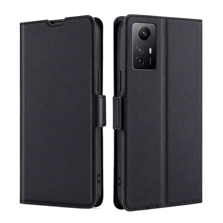 Ultra-thin Voltage Side Buckle Horizontal Flip Leather Phone Case, For Xiaomi Redmi Turbo 3 5G, F...